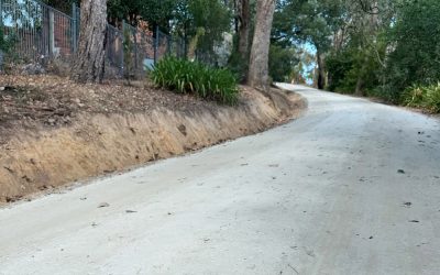 130 meters of New Stabilised Driveway Surface In Warrandyte
