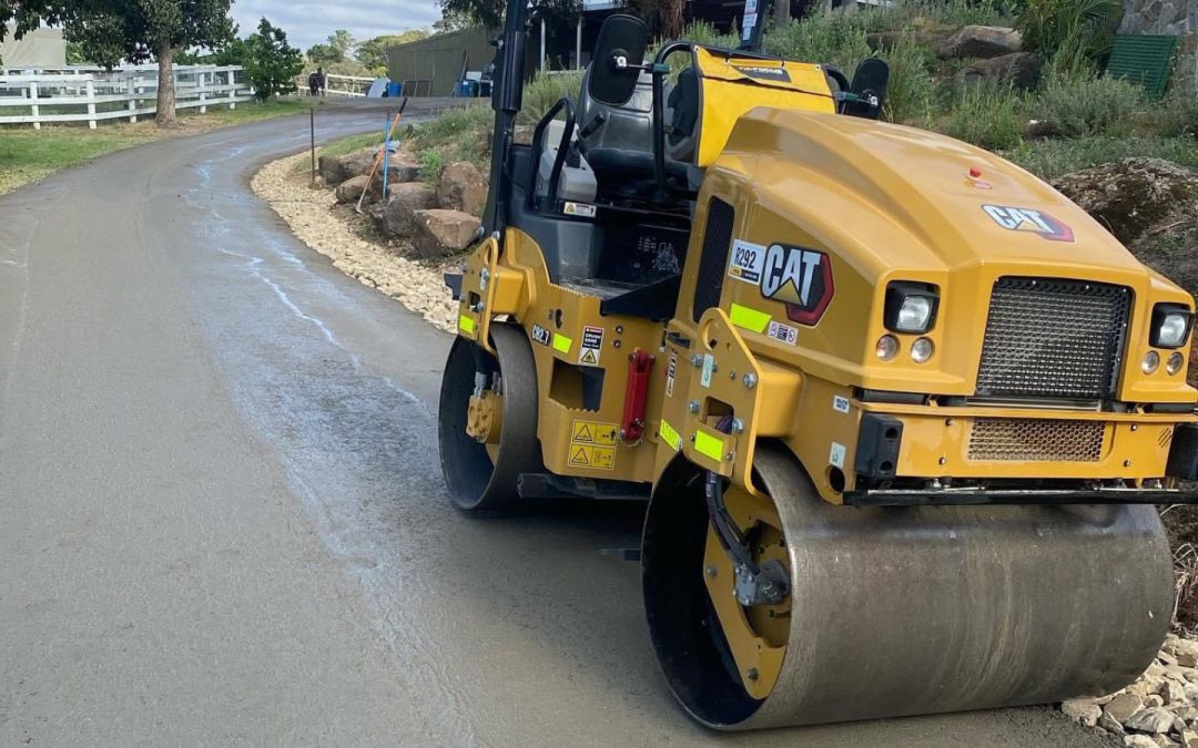 Caterpillar Roller, Eltham Driveway
